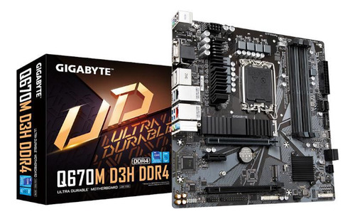 Tarjeta Madre Gigabyte Micro-atx Q670m D3h Ddr4 1700 Q670 Ex