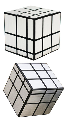 Js Puzle En Forma De Cubo Con Espejo De 3 X 3, Giro Suave,