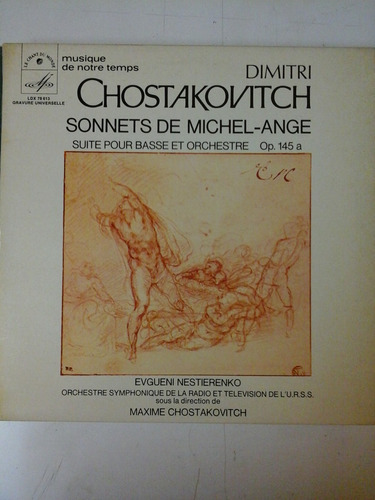 Vinilo 4391 - Chostakovitch - Sonnets De Michel Ange 