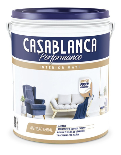 Latex Interior Casablanca Performance Colores X 1 Litro