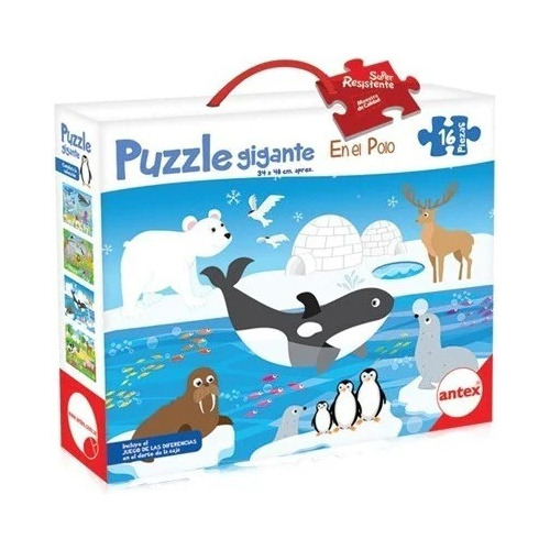 Puzzle Rompecabezas 16 Piezas Granja Selva Polo Mar Antex 