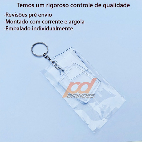 Imagem 4 de 10 de Chaveiro Acrílico 3x4cm - Para Foto - 50 Unidades