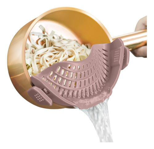 Colador De Silicona Con Clip For Todas Las Ollas Y
