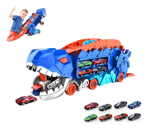 X City Dinosaur Ultimate Hauler Track Toy With 8