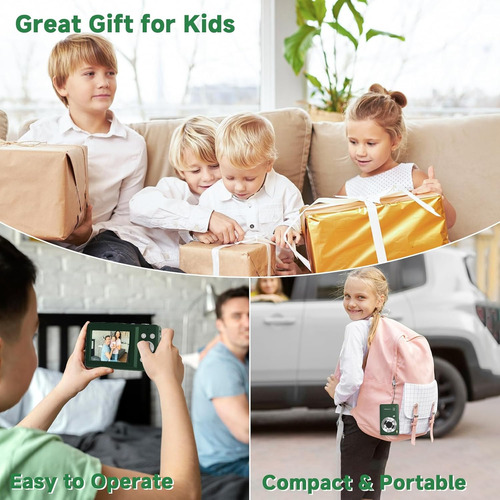 Fhd 1080p Digital Camera For Kids, Vintage Digicam With 1...
