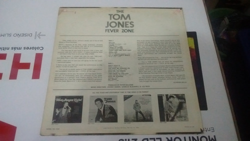 Tom Jones The Tom Jones Fever Zone Sello: Parrot Pas 710 (Usado)