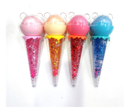 Kit Balsamo Labial Escarchado Osito Animalito Magic