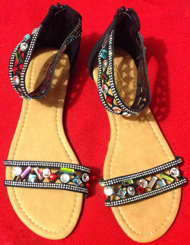 Sandalias Forever Casual Negra Vintage Fiesta C52