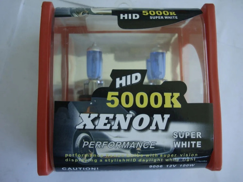 Bombillo Xenon 5000k 9006 Super White 100w Precio Por El Par