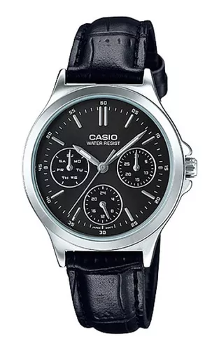 Reloj Casio MTP-V300L-7A Cuero multifuncional