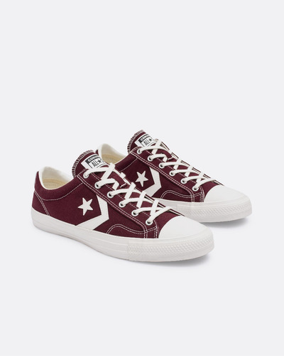 Zapatillas Converse Star Player Ox Bordo Y Blanco