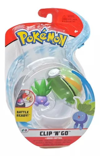 Boneco Pokemon Oddish e Pokebola Nest - 2606 sunny brinquedos em