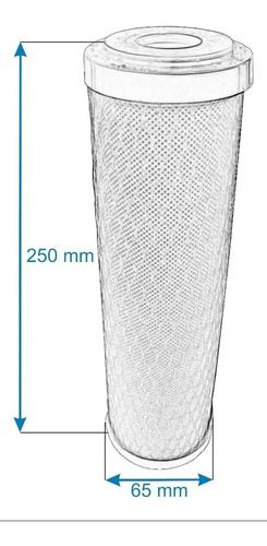 Imagen 4 de 9 de Repuesto Filtro Purificador De Agua Cloro Universal Para Aquatal Humma Hidrotek