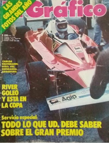 El Grafico 2987 River 4 Huracan 1,carlos Reutemann,obras