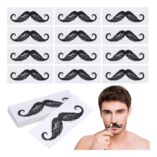 Fomiyes 50 Pegatinas Negras Para Bigotes Falsos, Accesorios