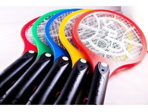 Kit 2 Raquetes Elétrica Mata Insetos Mosquito Pernilongos Cor 2x Variadas
