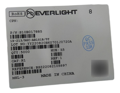 Led Vermelho 0603(smd) - Rolo Com 5.000 Pçs