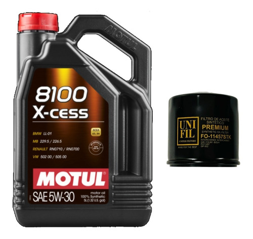 Kit Cambio Aceite Vw Golf 1.4l 2016 Motul