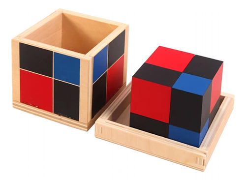 Juguete De Madera Para El Aprendizaje De Las Cubo Trinomio