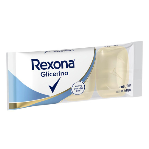 Jabón en barra Rexona Neutro 90 g pack x 3