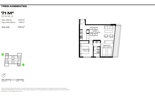 Imagen 14 de 16 de Venta Depto 3 Amb Bcon. Frente Domus Pque Financia