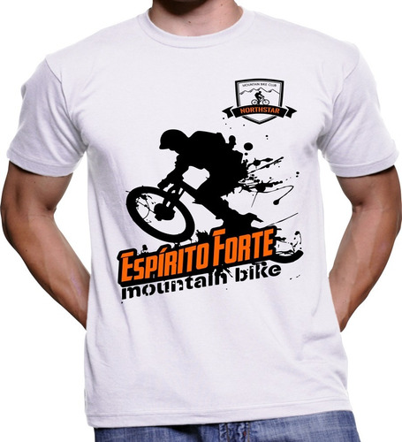 Camiseta Camisa Estampa Moutain Bike Personalizada Bicicleta