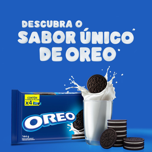 Imagem 6 de 8 de Biscoito Recheado Oreo Original Multipack 144g