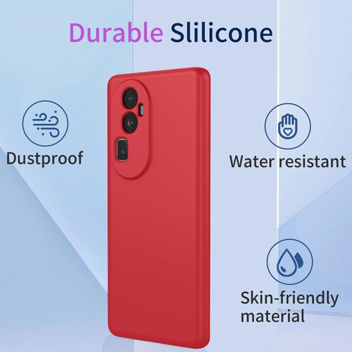 Funda Silicona Líquida Tpu Carcasa Para Nova 12i 4g+mica Rojo Huawei Nova 12i 4g/enioy 70 Pro 4g