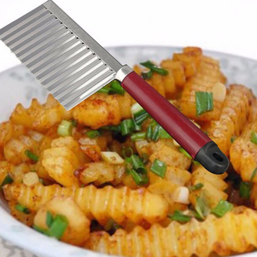 Qw Cuchillo Ondulado Con Forma De Patata Para Verduras Y