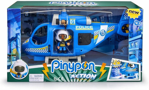 Pinypon Action - Helicoptero De Policia Con Luz -art. 14782