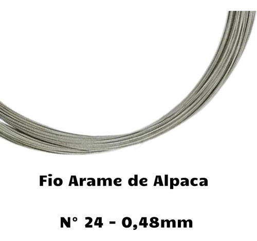 Fio Arame Alpaca Artesanato Nº24 0,48mm - Rolo 1.100 Metros
