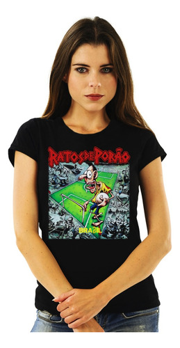 Polera Mujer Ratos De Porao Brasil Punk Impresión Directa