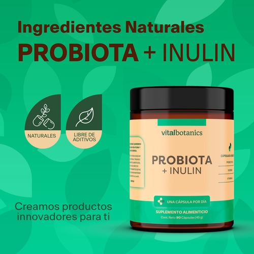 Probioticos Y Prebioticos Con 90 Capsulas | Vitalbotanics