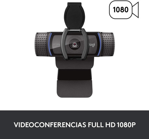 Imagen 7 de 9 de Cámara web Logitech C920s Pro Full HD 30FPS color negro