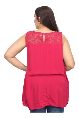 Imagen 7 de 10 de Blusa Mujer Broderie Verano Talle Grande Importada