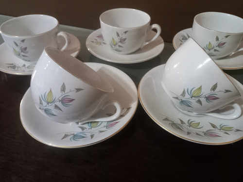 Muy Buenas Tazas De Té Porcelana Olmos Años 70 Impecables