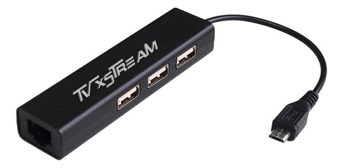 Adaptador Ethernet Tv Xstream Lan Con Hub De 3 Puertos Us...