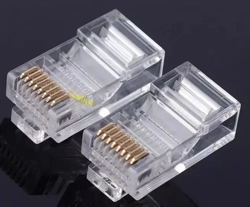 Conector Plug Rj45 5e Red Paquete X 100 Cable Estructurado C