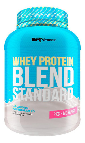 Whey Protein Blend Standard 2kg Morango Brnfoods