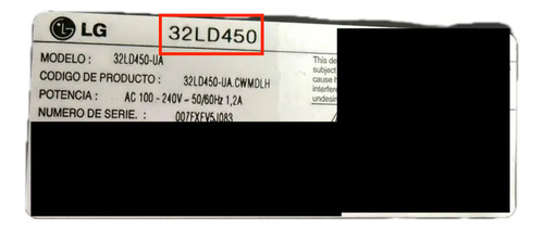 Tarjeta Main Lg 32ld450 Eax61352203 (1)