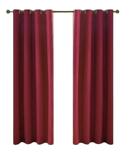 Cortinas Blackout Engomadas Térmicas 2 Paños 140x225