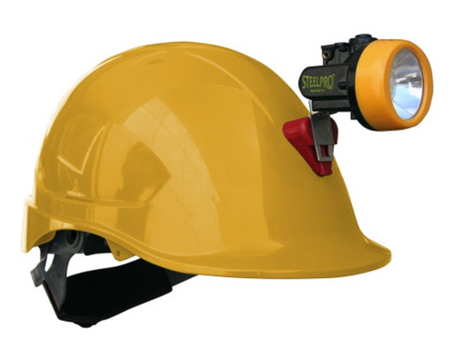 Casco Mta Abs / Portalampara Amarillo