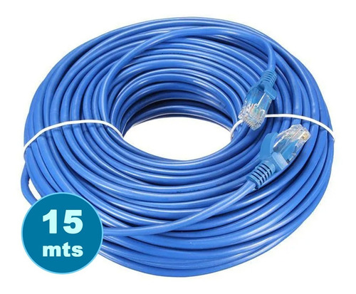 Cabo Fio Internet Rede 15 Metros C/conector Nas Pontas Rj45