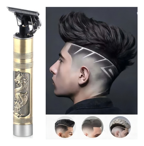 Máquina Elétrica Recarregável De Cortar Cabelo E Barbear Profissional