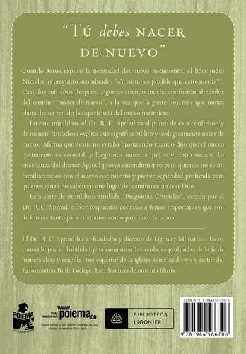 Imagen 2 de 3 de ¿qué Significa Nacer De Nuevo?, C. R. Sproul, Poiema