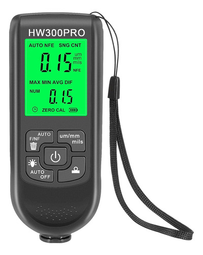 Medidor De Espesor De Recubrimiento 0 A 2000um Negro