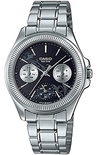 Reloj Casio Plateado Ltp-2088d-1a Original Garantía 2 Años 