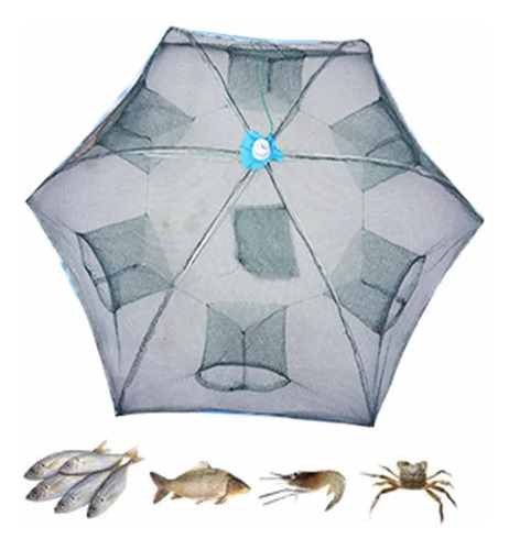 Cebo Plegable Automático Fundido 6 Bocas Guarda Chuva