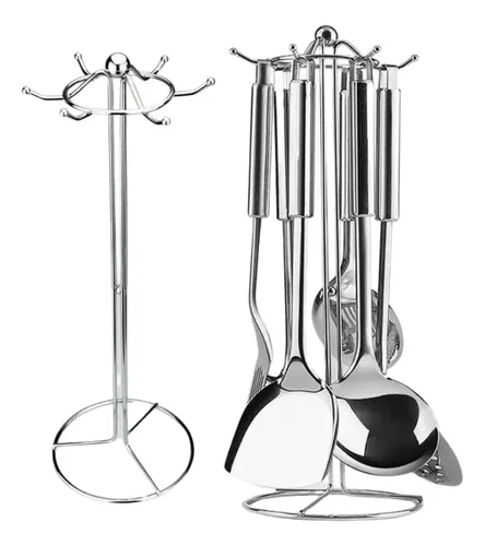 Set De Utensilios De Cocina 6 Piezas Con Base De Acero