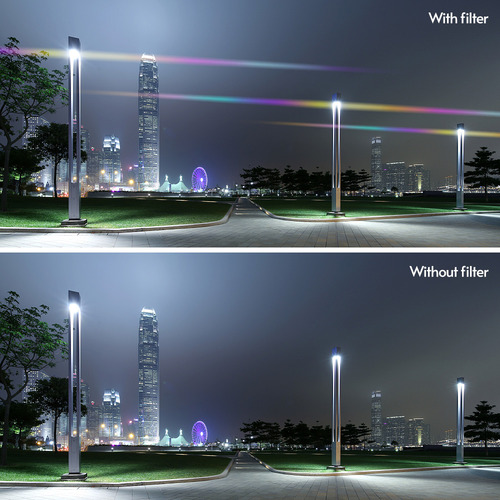Filtro De Lente Anamórfica Streak De 77 Mm Para Cámaras Réfl